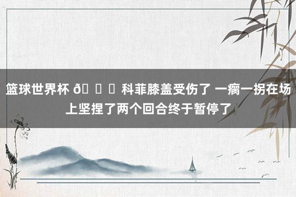 篮球世界杯 😐科菲膝盖受伤了 一瘸一拐在场上坚捏了两个回合终于暂停了