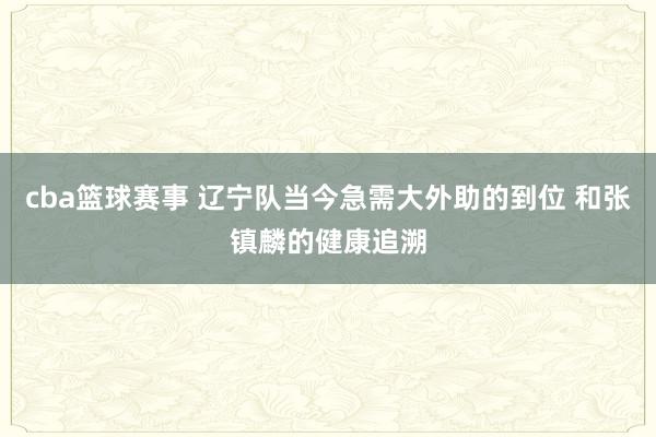 cba篮球赛事 辽宁队当今急需大外助的到位 和张镇麟的健康追溯